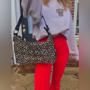 EUC - Tommy Hilfiger Logo Print Hobo Bag